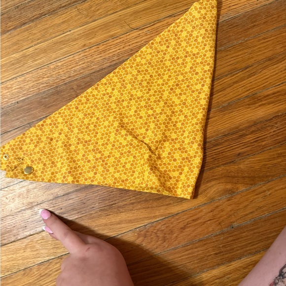 Yellow Honeycomb Kids Bandana - Picture 1 of 1